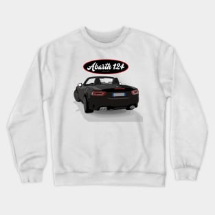 ABARTH 124 NERO Back Crewneck Sweatshirt